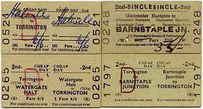 Barnstaple Ticket etc